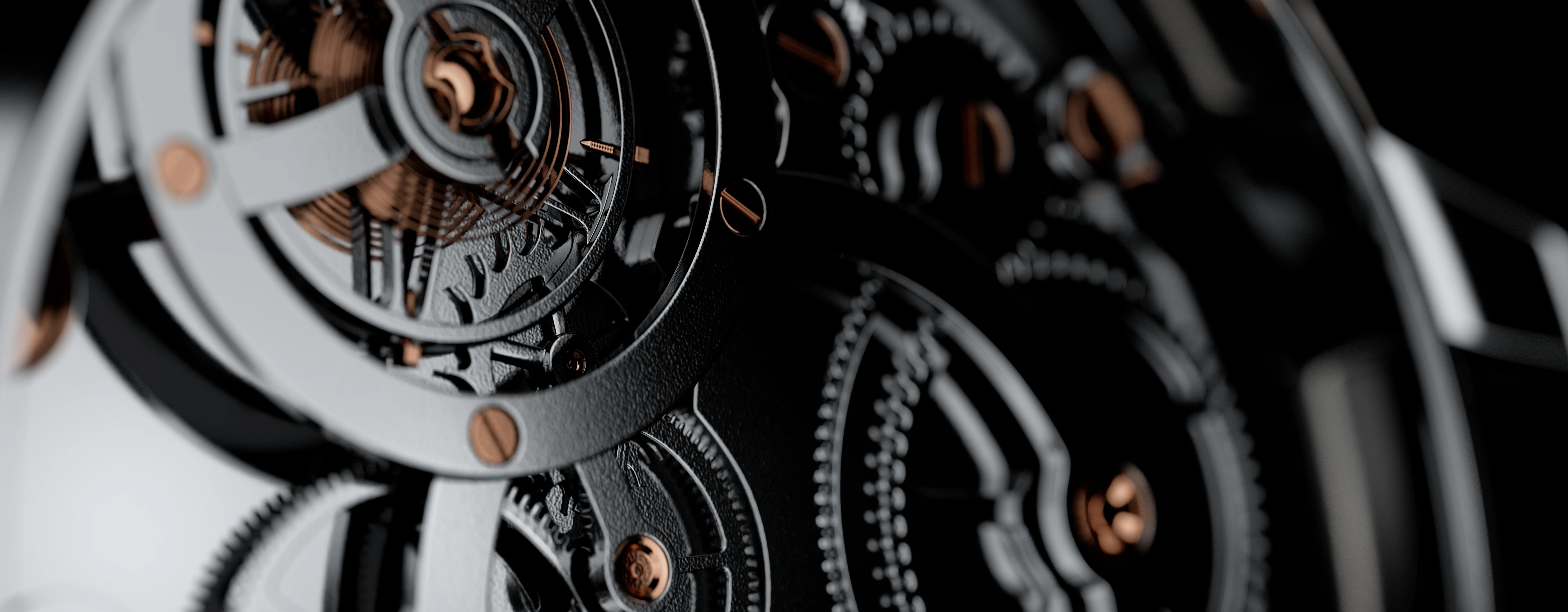 Watch movements showing caliber markings