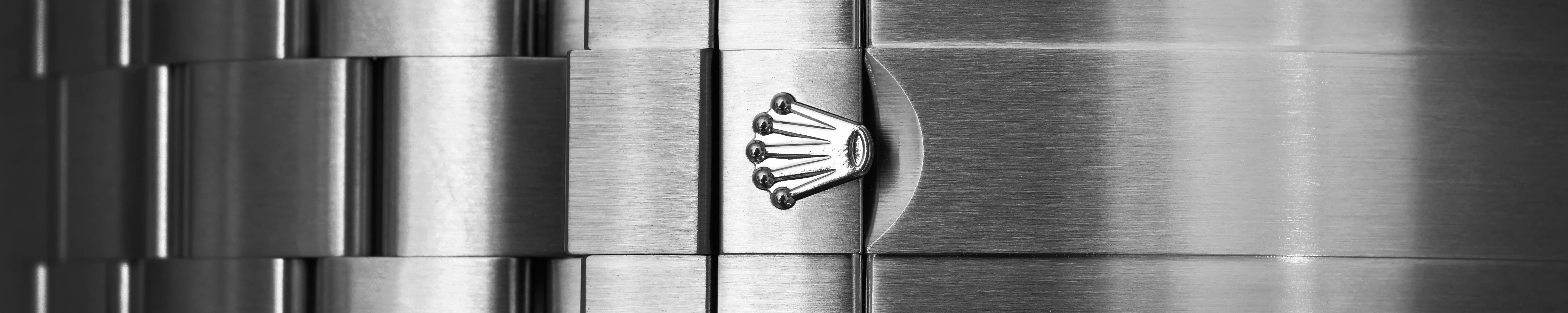Watch bracelet clasp detail